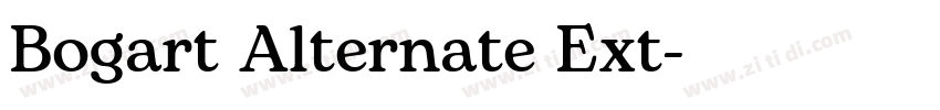 Bogart Alternate Ext字体转换